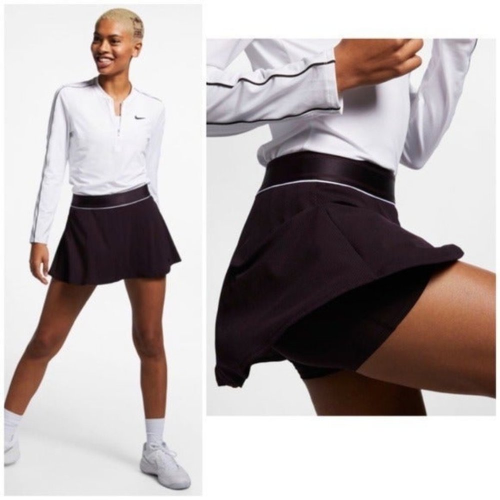 Nike burgundy Flouncy tennis skirt  NWT Small